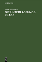 Die Unterlassungsklage 3111165051 Book Cover