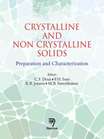 Crystalline and Non Crystalline Solids: Preparation and Characterization 8184873840 Book Cover
