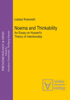 Noema and Thinkability: An Essay on Husserl's Theory of Intentionality 3110324989 Book Cover