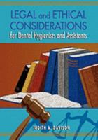 Legal And Ethical Considerations For Dental Hygienists And Assistants 1556644221 Book Cover