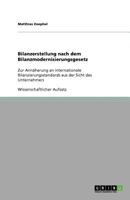 Bilanzerstellung nach dem Bilanzmodernisierungsgesetz 3640909151 Book Cover