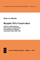Mustafa 'Ali's Fursat-Name: Edition Und Bearbeitung Einer Quelle Zur Geschichte Des Persischen Feldzugs Unter Sinan Pasa 1580-1581 3922968902 Book Cover