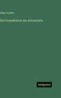 Die Grundlehren der Astronomie 3386422187 Book Cover
