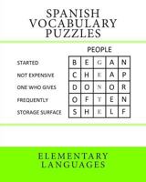 Spanish Vocabulary Puzzles 1500614203 Book Cover