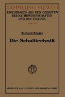 Die Schalltechnik 3663061221 Book Cover