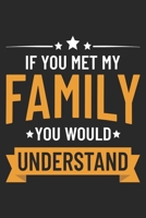 If You Met My Family You Would Understand: Mom Mother Notebook Blank Dot Grid Family Journal dotted with dots 6x9 120 Pages Checklist Record Book Take Notes Mommy Mom Planner Paper Women Christmas Gif 1702231992 Book Cover