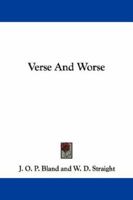 Verse & Worse 143252948X Book Cover