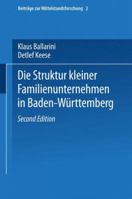 Die Struktur Kleiner Familienunternehmen in Baden-Wurttemberg 3790808245 Book Cover