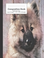 Composition Book Watercolor Dog - Large Hexagon: Student Exercise Book (Watercolor Dogs Large Hex Notebooks) 1089598351 Book Cover