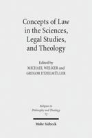 Concepts of Law in the Sciences, Legal Studies, and Theology 3161527429 Book Cover