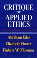 Critique Of Applied Ethics 156639158X Book Cover