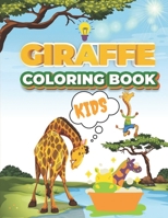 GIRAFFE COLORING BOOK KIDS: And Teens (60P) Cute Giraffes ,giraffe book, zentangle book giraffe, books for children, wildlife coloring books for kids, ... High-quality images I Can Color Pages B08PJM38ST Book Cover