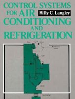 Control Systems for Air Conditioning and Refrigeration 0131716794 Book Cover