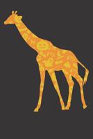 Notebook: Giraffe Halloween Party Pumpkin Pattern Gift Dot Grid Dotted 6x9 120 Pages 1082415464 Book Cover