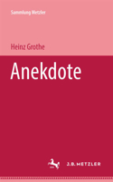 Anekdote (Abt. E, Poetik) 3476101010 Book Cover