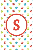 S: Monogrammed 2020 Weekly Planner For Dog Lovers - Cute Paw Print Pattern, January 2020 - December 2020 (6x9) 1702081680 Book Cover