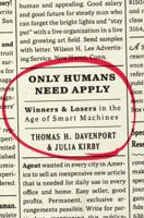 Only Humans Need Apply 0062438611 Book Cover