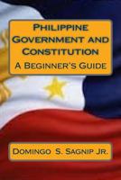 Philippine Government and Constitution: A Beginner's Guide 1511565810 Book Cover