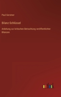 Bilanz-Schl�ssel: Anleitung zur kritischen Betrachtung ver�ffentlichter Bilanzen 336825037X Book Cover