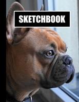 Sketchbook: Dog Cover Design | White Paper | 120 Blank Unlined Pages | 8.5" X 11" | Matte Finished Soft Cover 1712177672 Book Cover