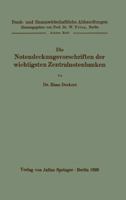 Die Notendeckungsvorschriften Der Wichtigsten Zentralnotenbanken: 8. Heft 3642896197 Book Cover