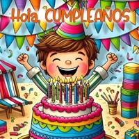 HOLA, CUMPLEAÑOS (NIÑO) (MUCHO MAS QUE CUENTOS) (Spanish Edition) B0CVF2RF1B Book Cover