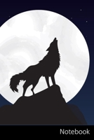 Notebook: Wolf / Wölfe Notizbuch / persönliches Tagebuch / Schreibheft / Logbuch / Planer / Vokabelheft / Notizen - 6 x 9 Zoll (15,24 x 22,86 cm, ca. ... Seiten mit Datumslinie, glänzendes Cover. 1675885621 Book Cover