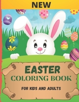 Easter Coloring Book: A Collection of Fun and Easy Happy Easter Eggs Coloring Pages for Kids | Makes a perfect gift for Easter - Toddlers & Preschool & Adults B08YS54SG2 Book Cover