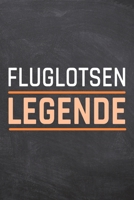 Fluglotsen Legende: Fluglotse Punktraster Notizbuch, Notizheft oder Notizblock 110 Seiten B�ro Equipment & Zubeh�r Lustiges Geschenk zu Weihnachten oder Geburtstag 1697501737 Book Cover