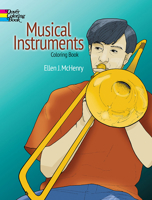 Musical Instruments Coloring Book 0486287858 Book Cover