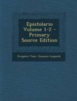 Epistolario Volume 1-2 1021410918 Book Cover