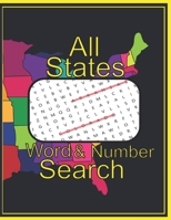 All States Word & Number Search: Word and Number Search Puzzles B098CZ35NF Book Cover