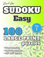 David Karn Sudoku - Easy Vol 1: 100 Puzzles, Large Print, 36 pt font size, 1 puzzle per page 1078326134 Book Cover