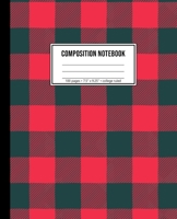 Composition Notebook: College Ruled Buffalo Plaid Notebook 1688105875 Book Cover