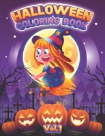 Halloween Coloring Book: For Kids Vol.1 B08HJ5DJK6 Book Cover