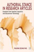 Authorial Stance in Research Articles: Examples from Applied Linguistics and Educational Technology 1137032774 Book Cover