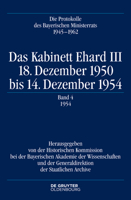 Das Kabinett Ehard III: 18. Dezember 1950 Bis 14. Dezember 1954. Band 4: 1954 311035005X Book Cover