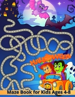 halloween maze book for kids age 4-8: Amazing Maze Activity Book for Kids ages 4-8 and up B0CLRBD1NP Book Cover