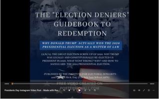 The Election Deniers Guidebook to Redemption: Why Donald Trump Actually Won the 2020 Presidential Election As a Matter of Law 1735955736 Book Cover