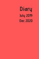 Diary July 2019 Dec 2020: New simple range. 6x9 week to a page academic year diary. Space for notes and to do list on each page. Perfect for teachers, students and small business owners. Bright red de 1077557469 Book Cover