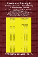 Essence of Eternity II: Quaternion Dimension - Fermion Duality in SuperStandard Theories 1734583460 Book Cover