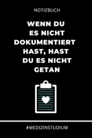 Notizbuch Wenn du es nicht dokumentiert hast, hast du es nicht getan #MEDIZINSTUDIUM: A5 Studienplaner witziger Spruch f�r zuk�nftige �rzte Medizinstudium Semesterplaner Studentennotizbuch Mediziner T 1695371011 Book Cover