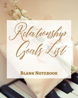 Relationship Goals List - Blank Notebook - Write It Down - Pastel Rose Gold Brown - Abstract Modern Contemporary Unique 1034271458 Book Cover