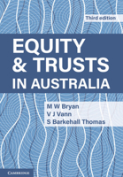 Equity and Trusts in Australia 100923238X Book Cover