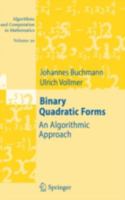 Binary Quadratic Forms: An Algorithmic Approach 3642079717 Book Cover