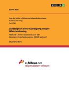 Zulassigkeit Einer Kundigung Wegen Whistleblowing 3656721807 Book Cover