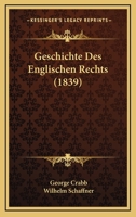 Geschichte Des Englischen Rechts... 1274917530 Book Cover