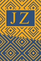 J Z: Art Deco Initials J Z Monogram Notebook, J Z Monogrammed Journal Gift 1678689998 Book Cover