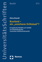Datenschutzrechtlicher Pers?nlichkeitsschutz Als Rechtsstaatliche Voraussetzung Wirtschaftlichen Handelns : Europ?ische Modelle Als Perspektive Zur Entwicklung Russischen Datenschutzrechts 3848764423 Book Cover
