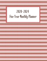 2020-2024 Five Year Monthly Planner: Happy 60 Monthly Calendar with Holidays Planner. Sweet Pink Cover Design. 1651767041 Book Cover